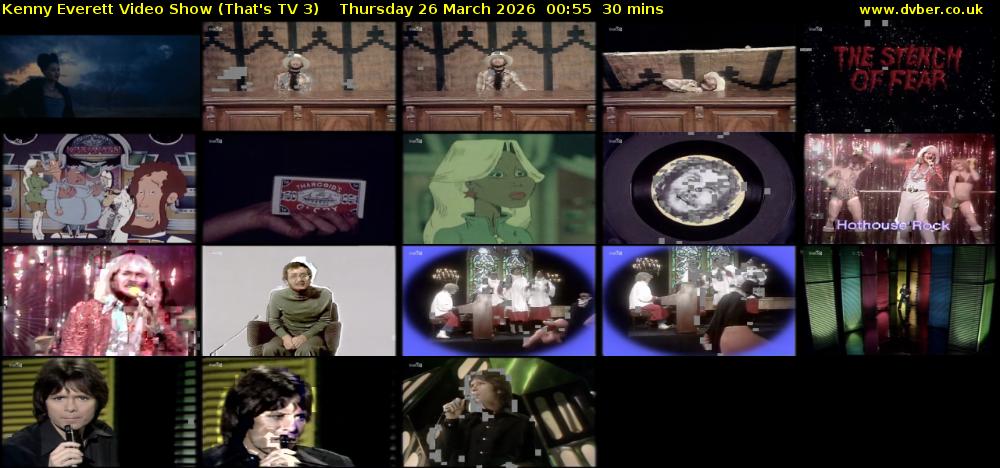 Kenny Everett Video Show (That's TV 3) Thursday 26 March 2026 00:55 - 01:25