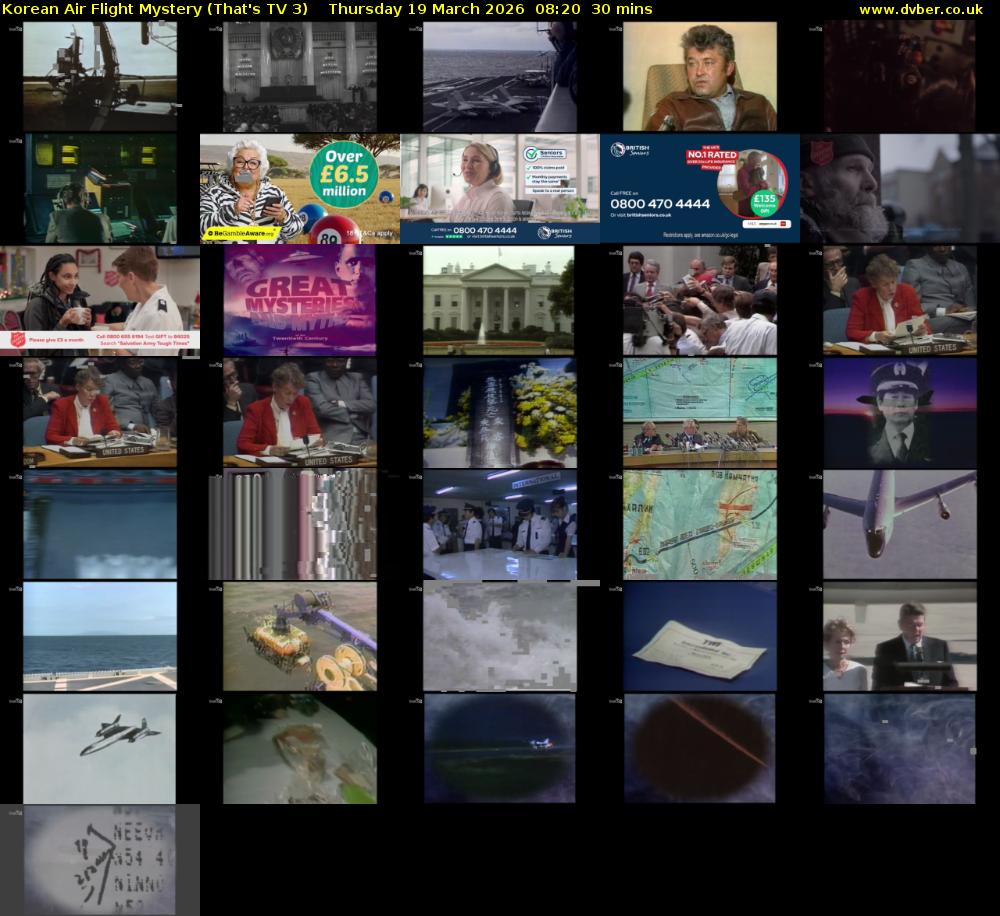 Korean Air Flight Mystery (That's TV 3) Thursday 19 March 2026 08:20 - 08:50