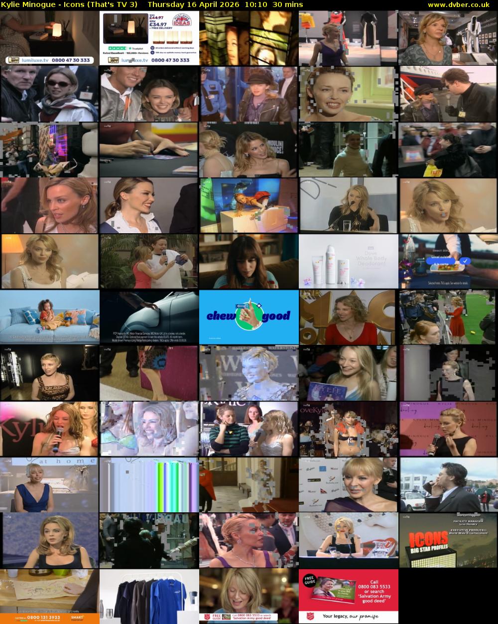 Kylie Minogue - Icons (That's TV 3) Thursday 16 April 2026 10:10 - 10:40