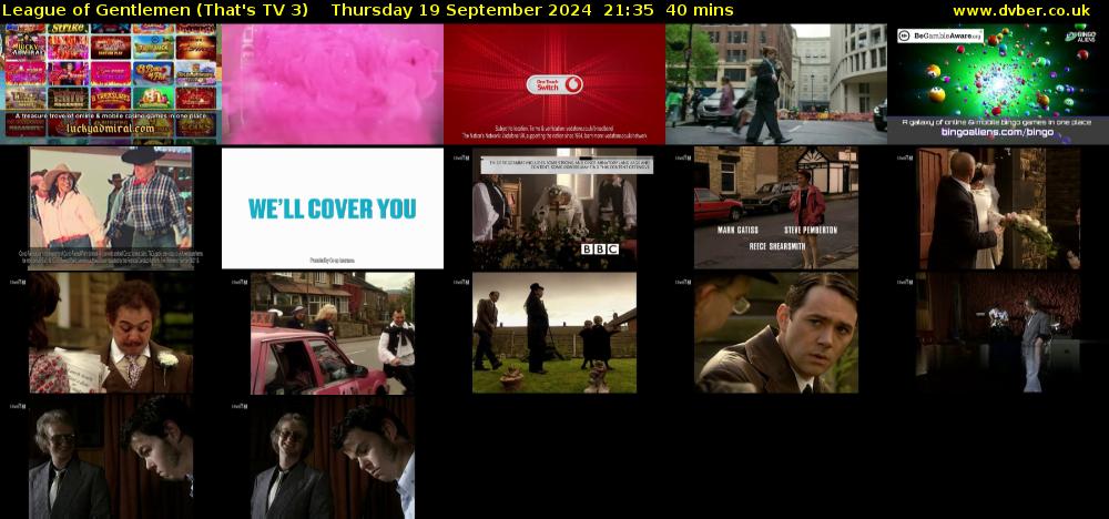 League of Gentlemen (That's TV 3) Thursday 19 September 2024 21:35 - 22:15