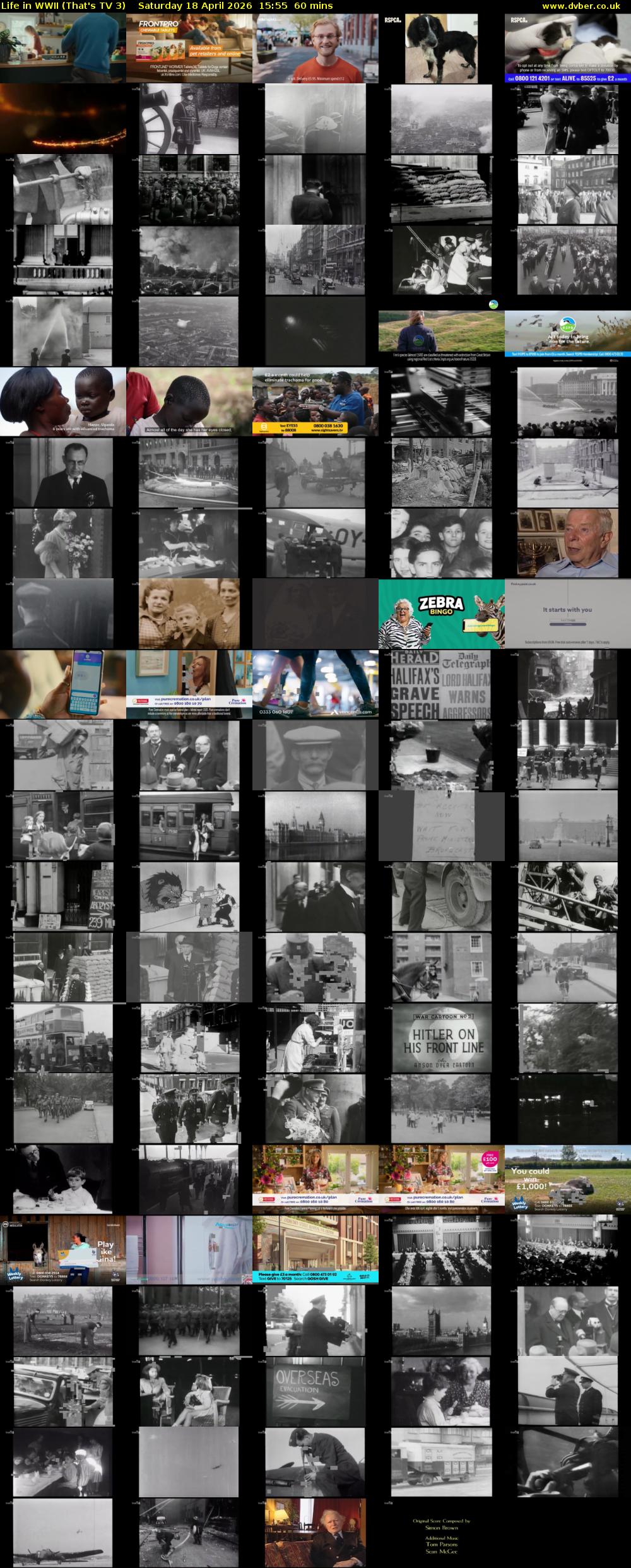 Life in WWII (That's TV 3) Saturday 18 April 2026 15:55 - 16:55