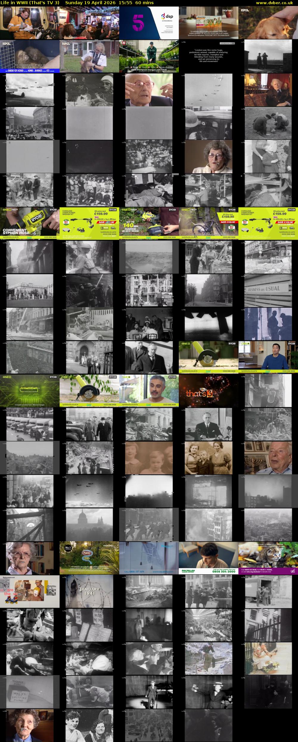 Life in WWII (That's TV 3) Sunday 19 April 2026 15:55 - 16:55