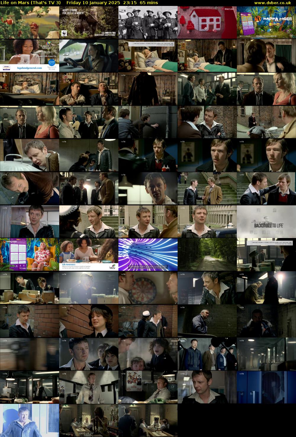 Life on Mars (That's TV 3) Friday 10 January 2025 23:15 - 00:20