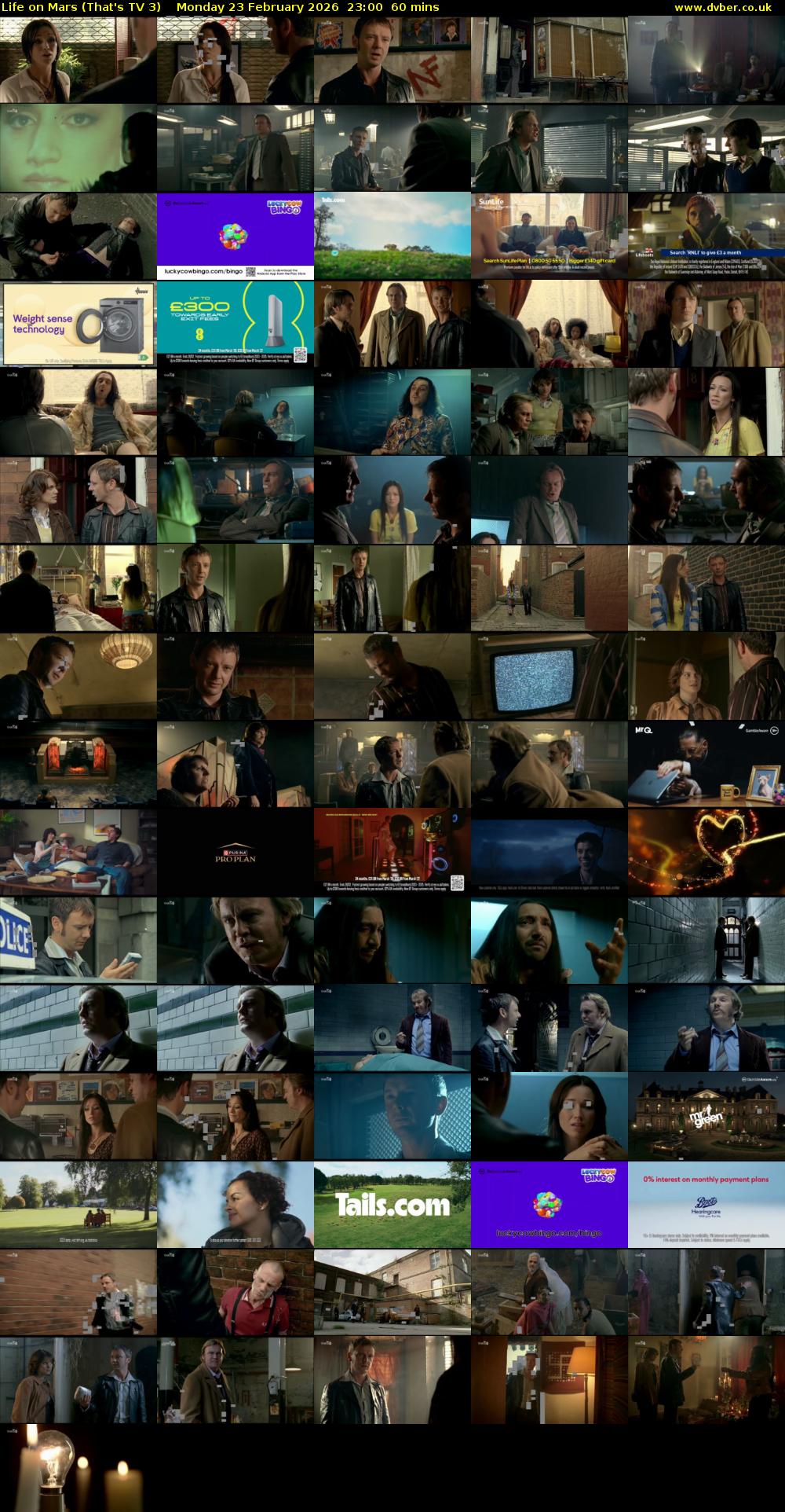 Life on Mars (That's TV 3) Monday 23 February 2026 23:00 - 00:00