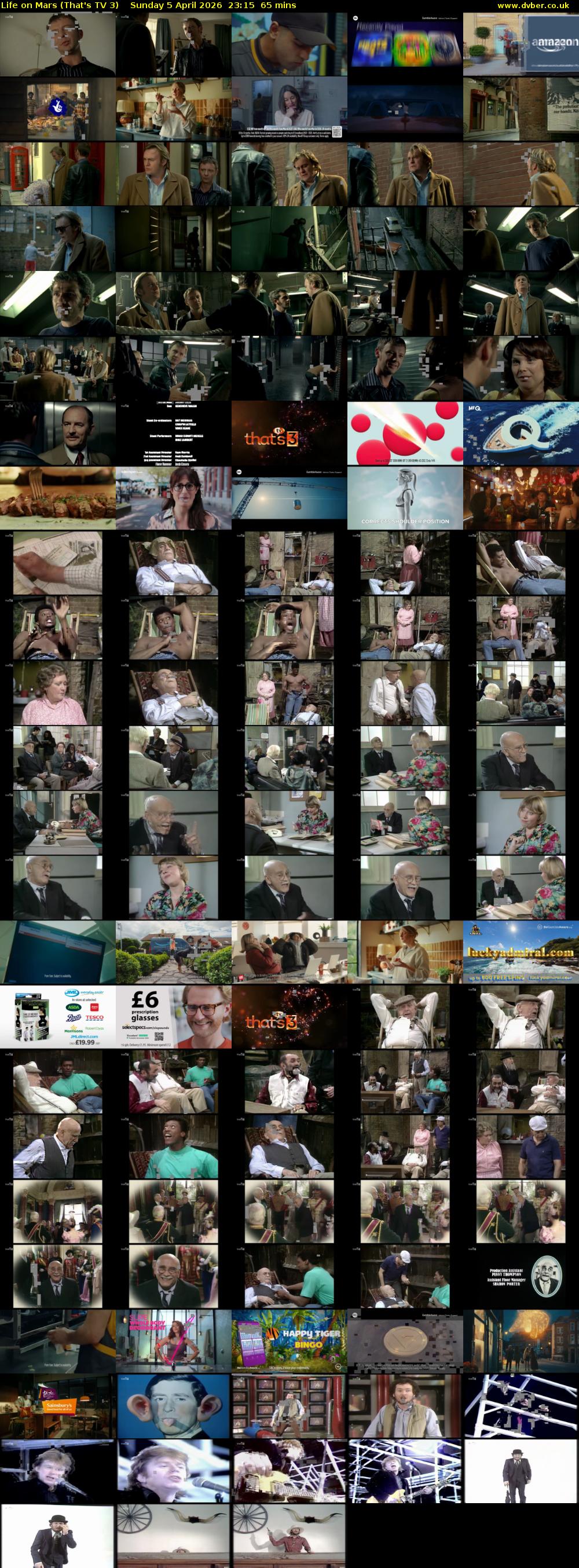 Life on Mars (That's TV 3) Sunday 5 April 2026 23:15 - 00:20