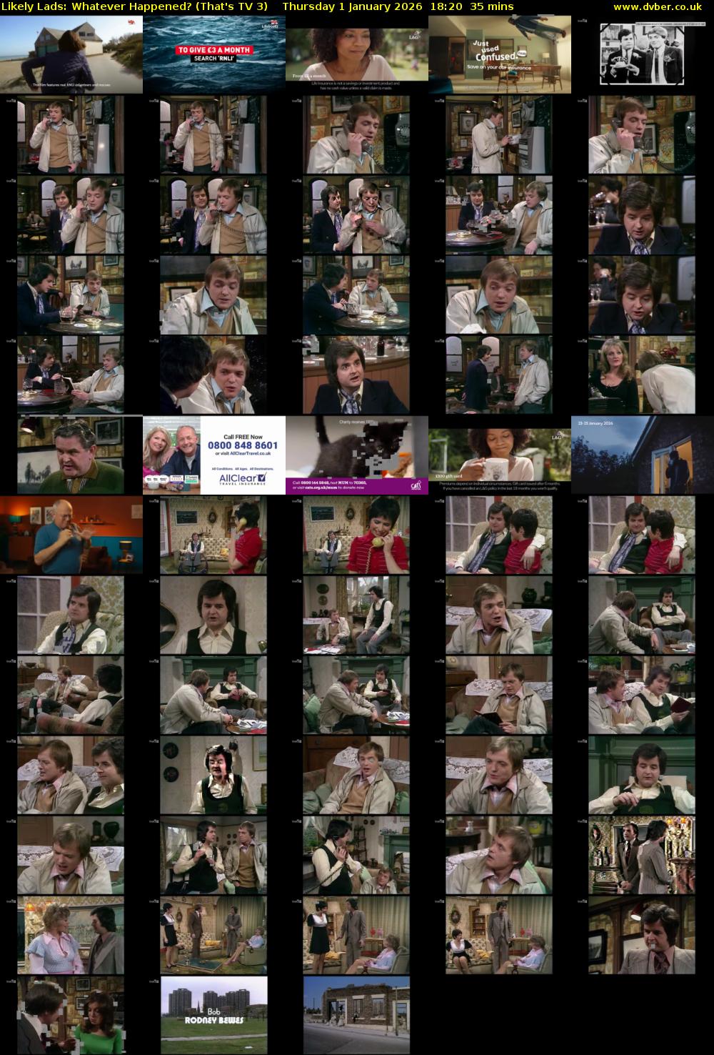 Likely Lads: Whatever Happened? (That's TV 3) Thursday 1 January 2026 18:20 - 18:55