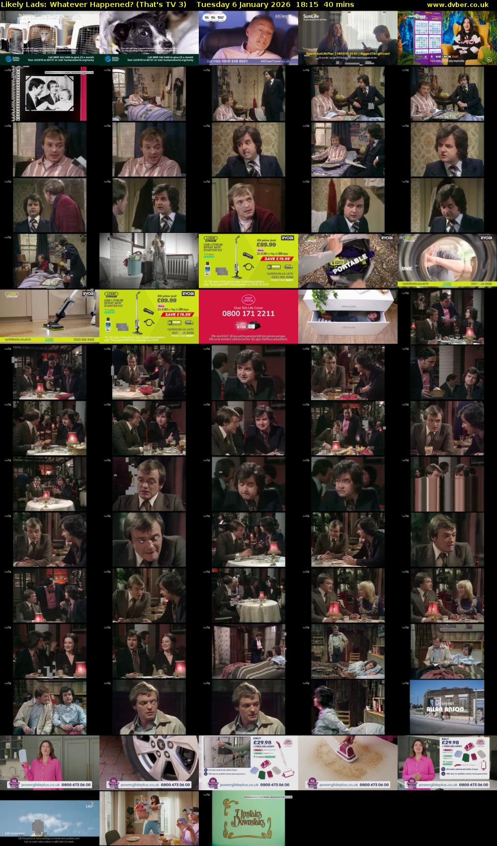 Likely Lads: Whatever Happened? (That's TV 3) Tuesday 6 January 2026 18:15 - 18:55