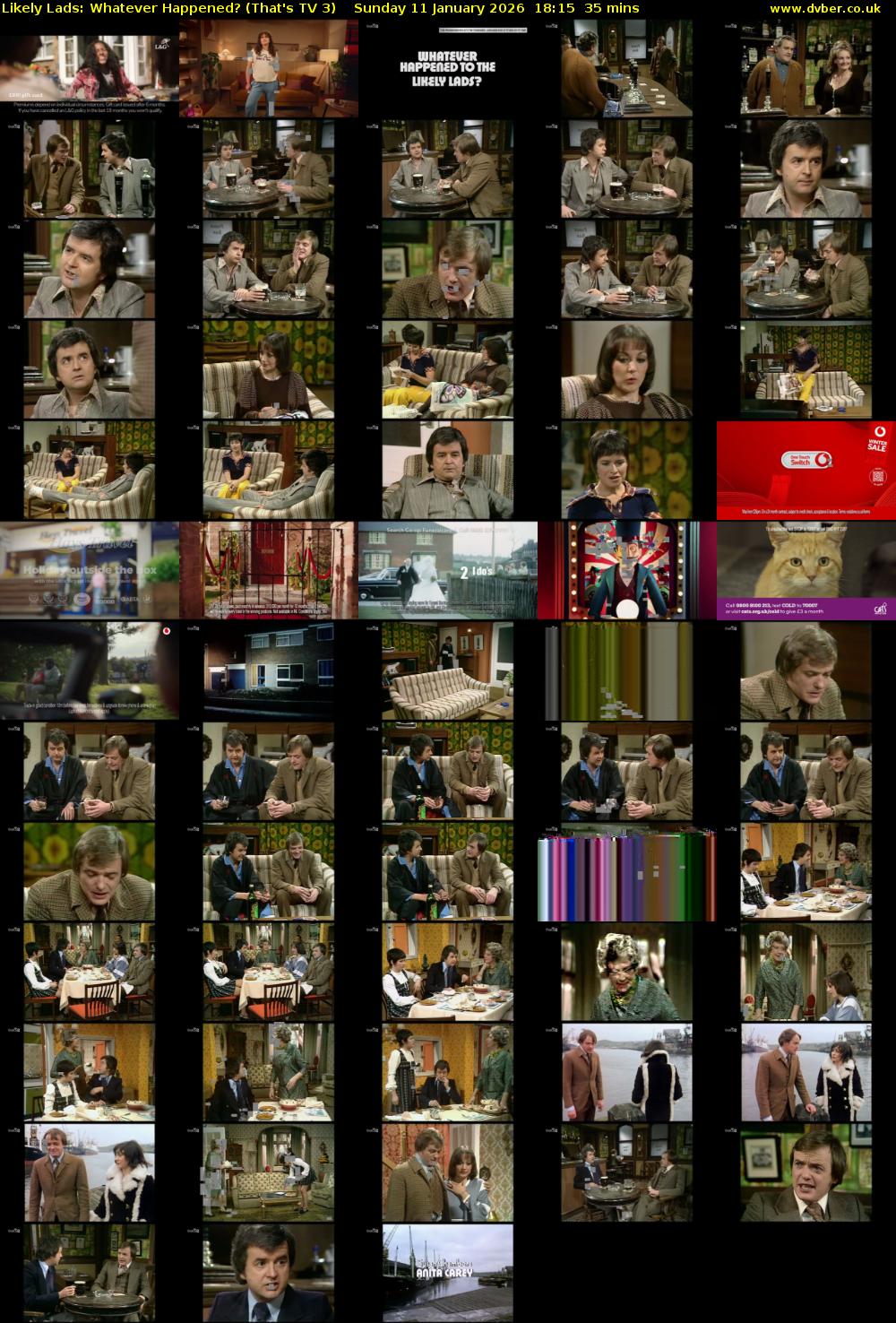 Likely Lads: Whatever Happened? (That's TV 3) Sunday 11 January 2026 18:15 - 18:50