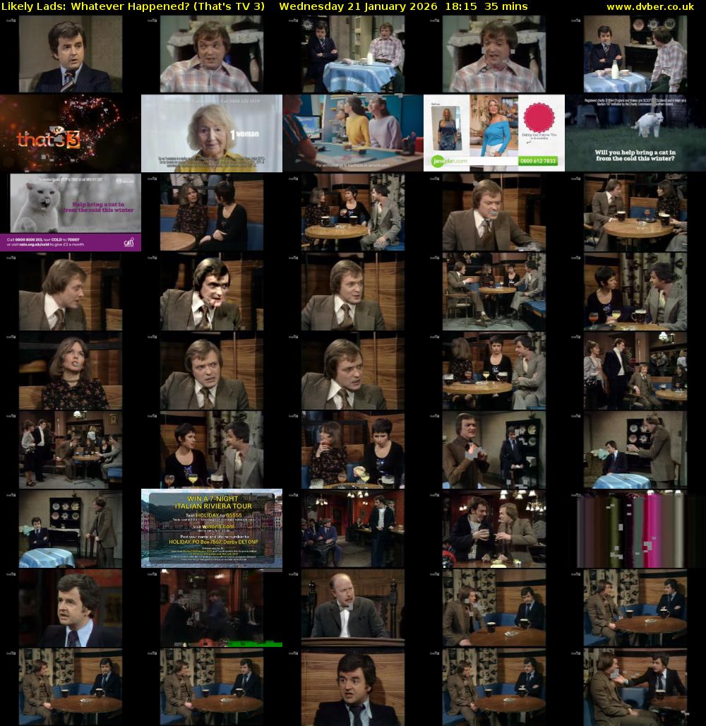 Likely Lads: Whatever Happened? (That's TV 3) Wednesday 21 January 2026 18:15 - 18:50
