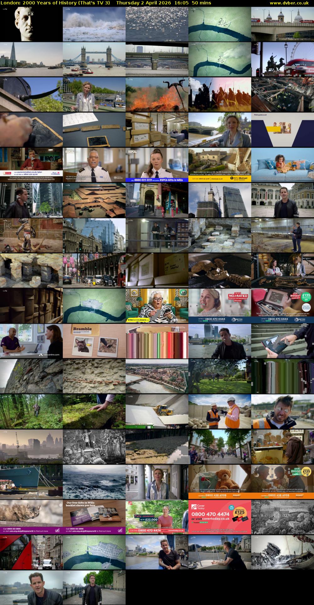 London: 2000 Years of History (That's TV 3) Thursday 2 April 2026 16:05 - 16:55