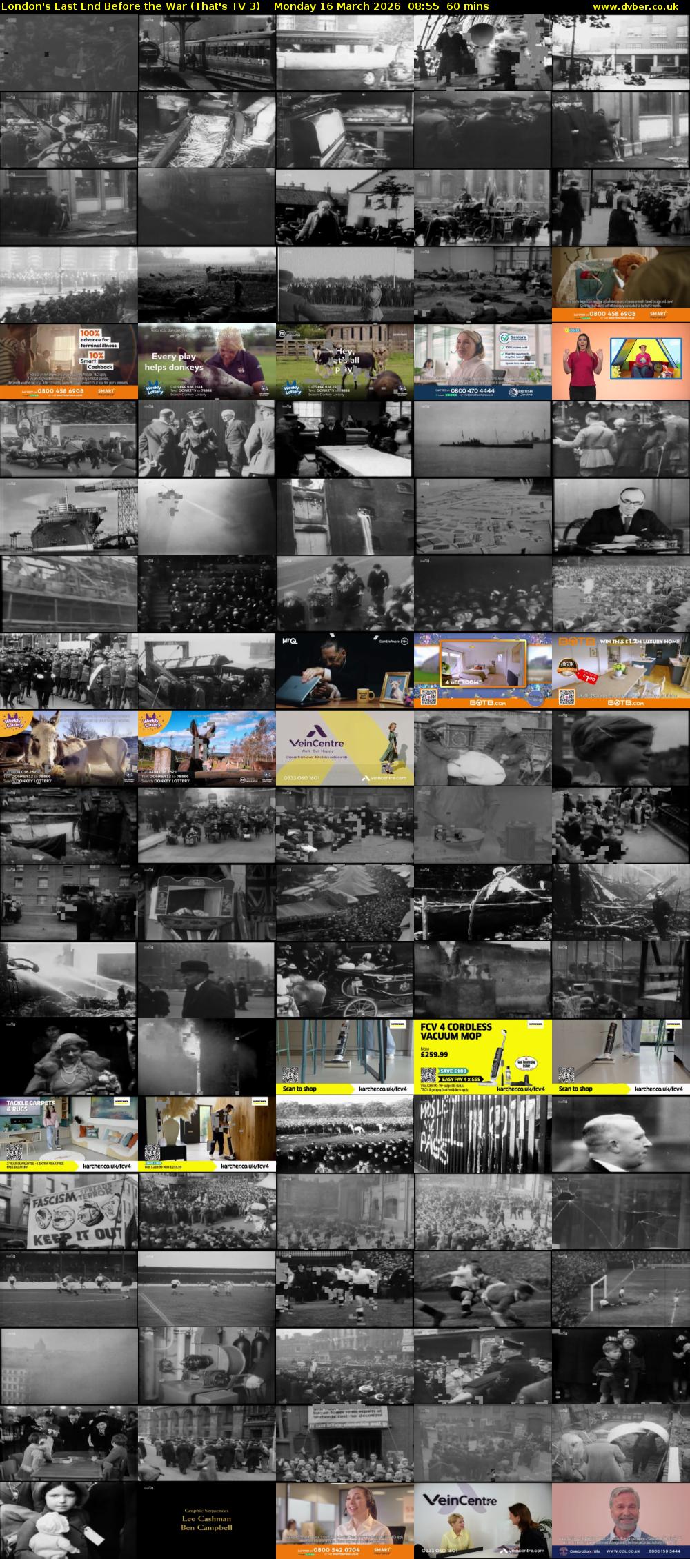 London's East End Before the War (That's TV 3) Monday 16 March 2026 08:55 - 09:55