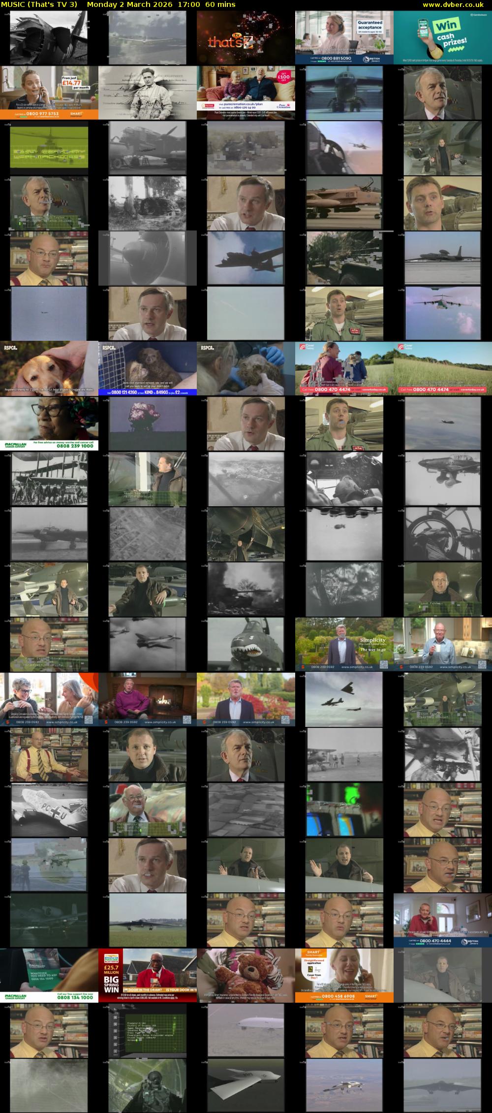 MUSIC (That's TV 3) Monday 2 March 2026 17:00 - 18:00