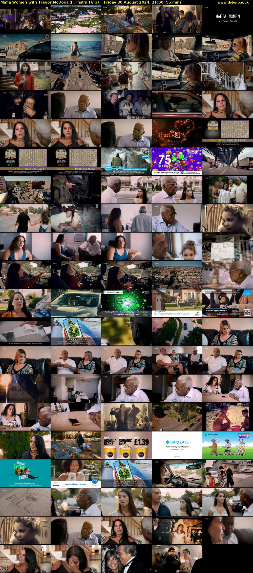 Mafia Women with Trevor McDonald (That's TV 3) Friday 30 August 2024 21:00 - 21:55