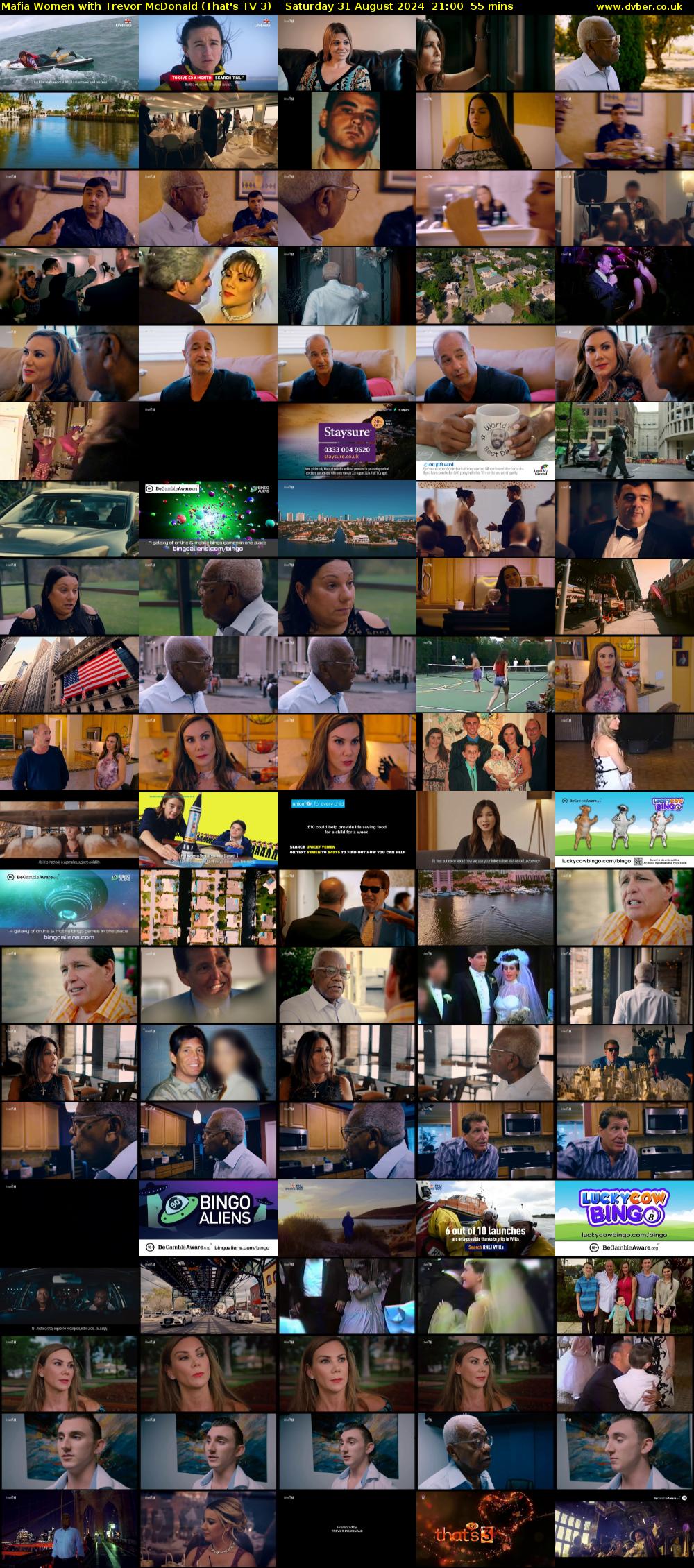 Mafia Women with Trevor McDonald (That's TV 3) Saturday 31 August 2024 21:00 - 21:55