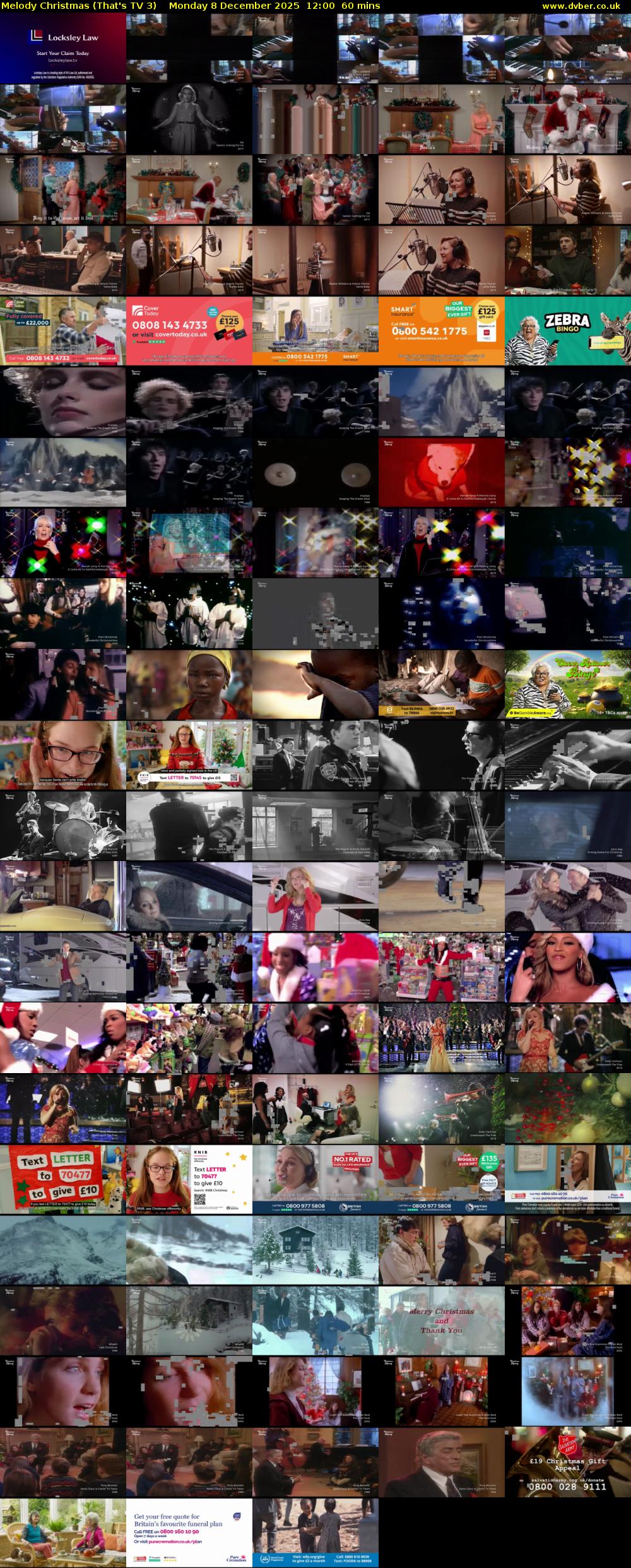 Melody Christmas (That's TV 3) Monday 8 December 2025 12:00 - 13:00