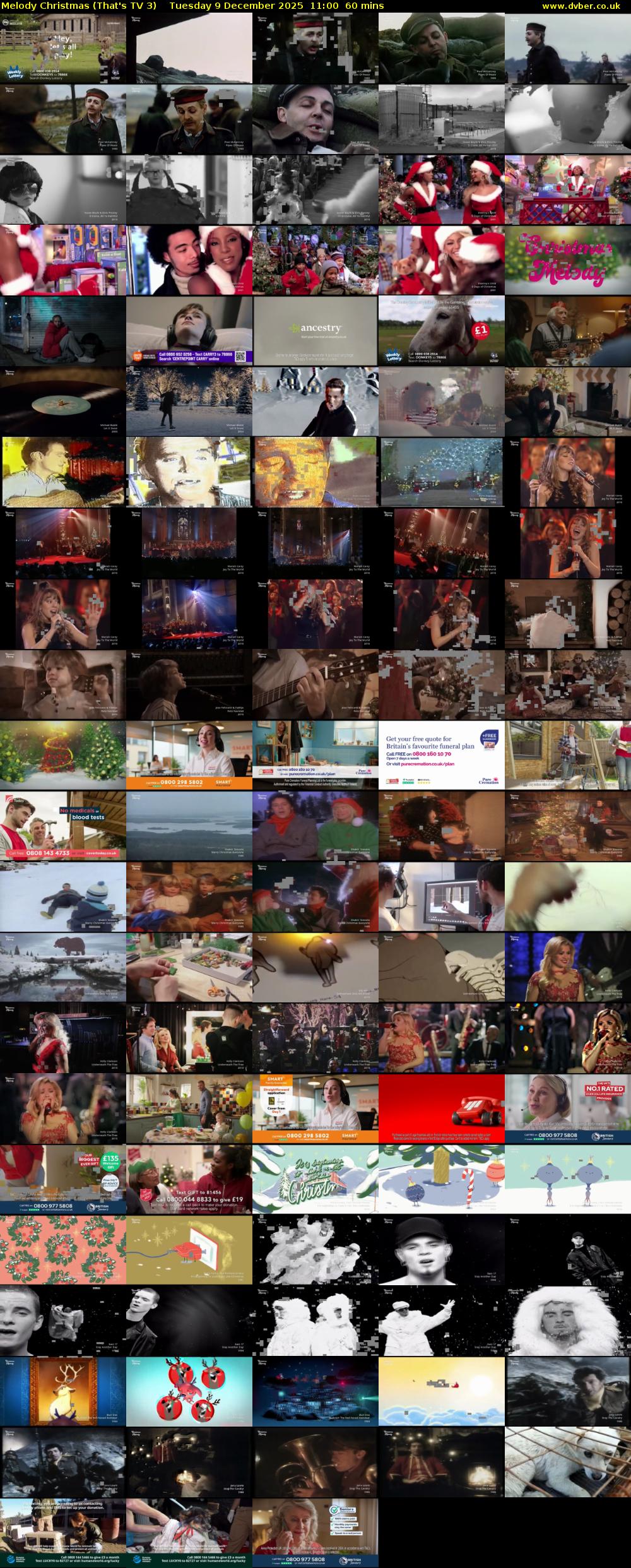 Melody Christmas (That's TV 3) Tuesday 9 December 2025 11:00 - 12:00