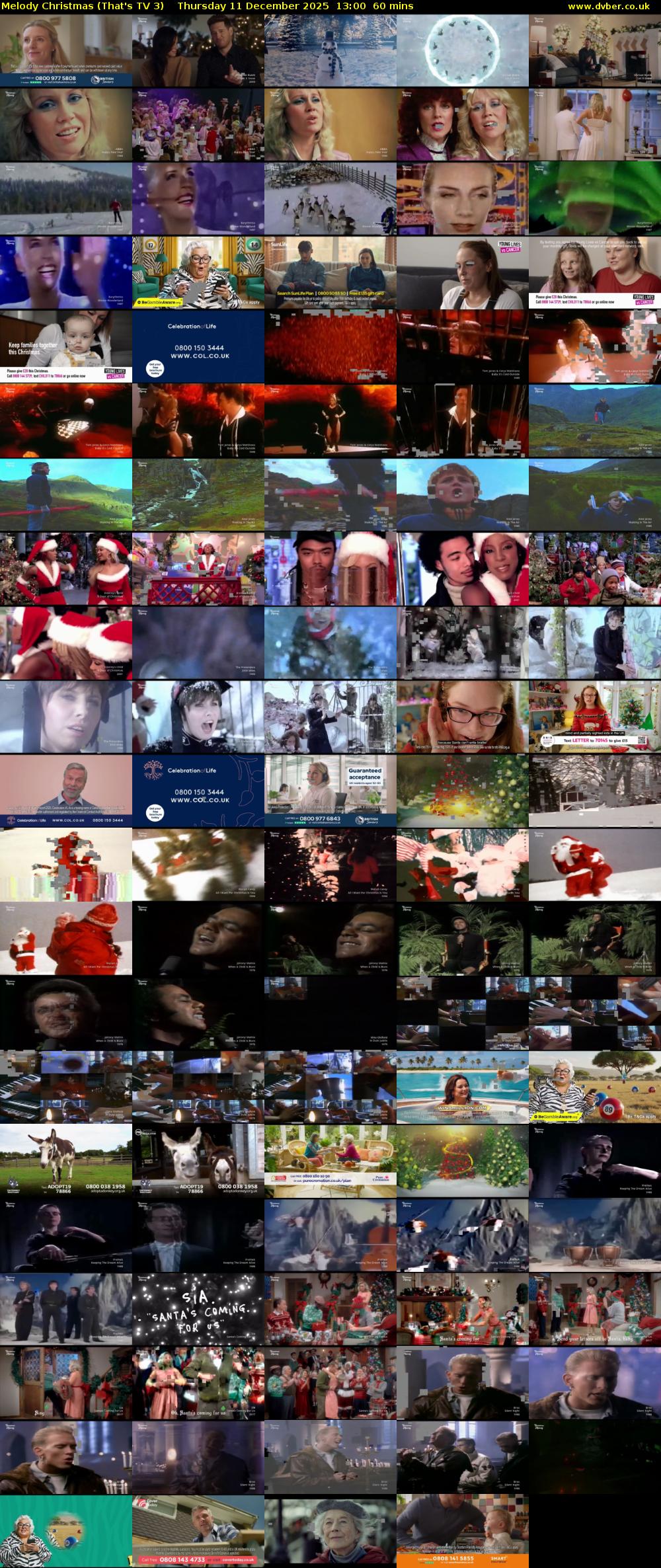 Melody Christmas (That's TV 3) Thursday 11 December 2025 13:00 - 14:00