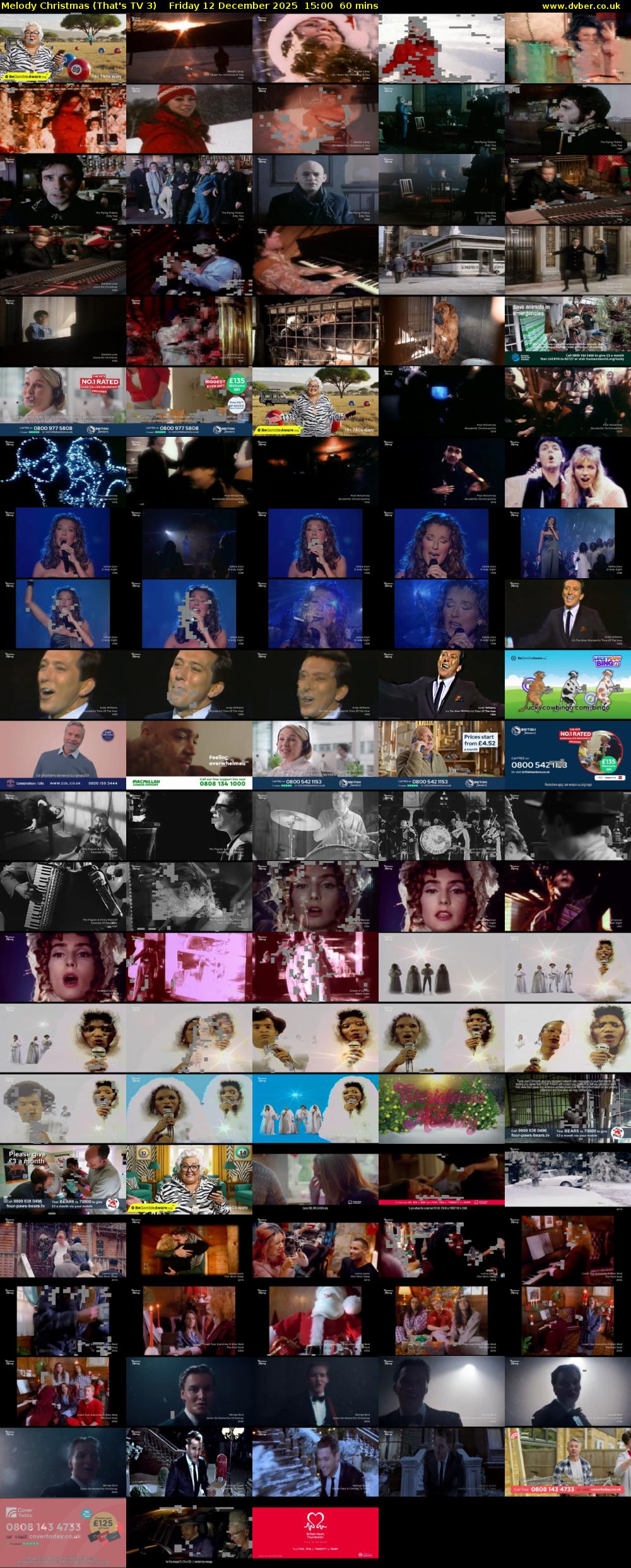 Melody Christmas (That's TV 3) Friday 12 December 2025 15:00 - 16:00