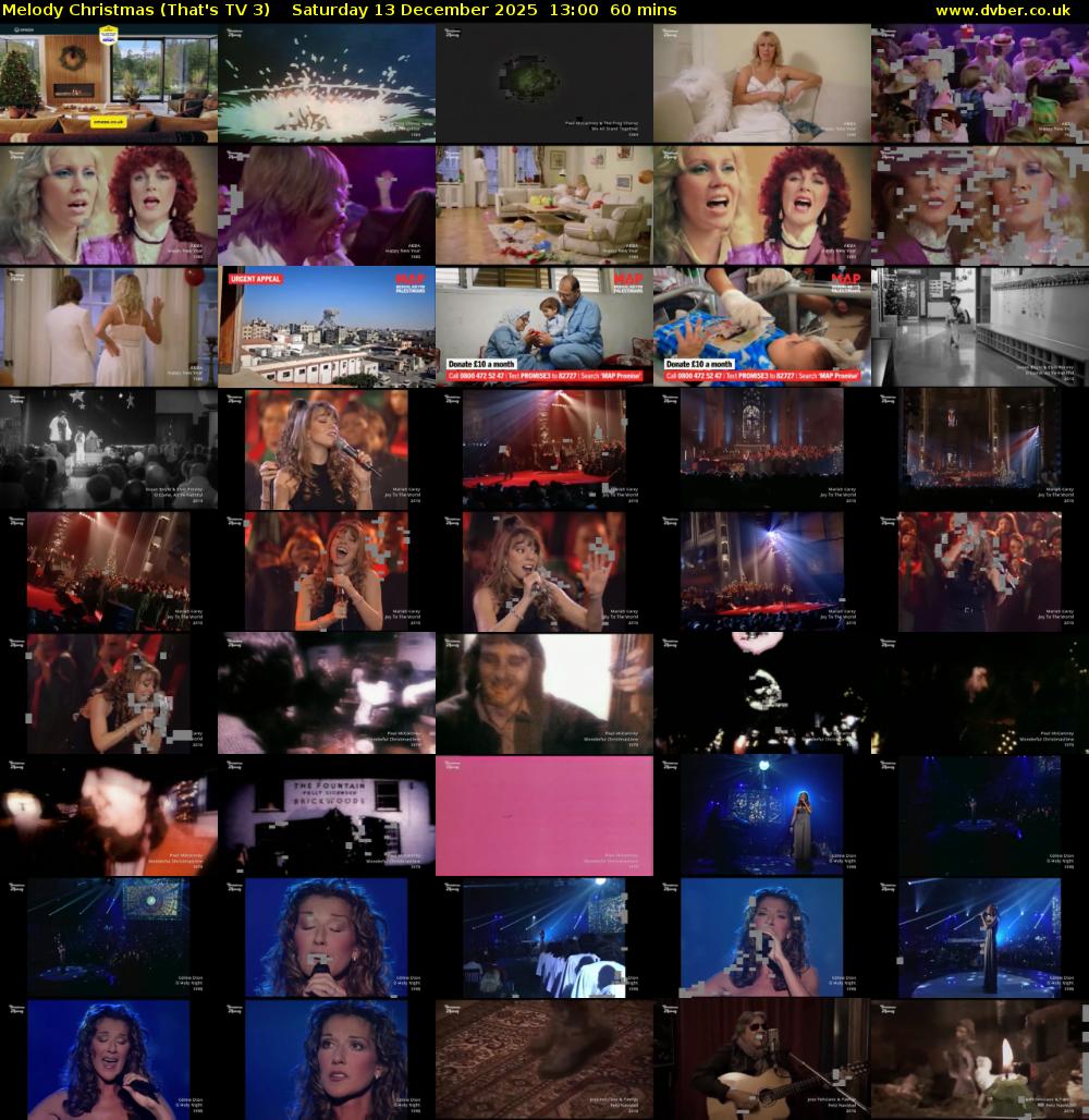 Melody Christmas (That's TV 3) Saturday 13 December 2025 13:00 - 14:00