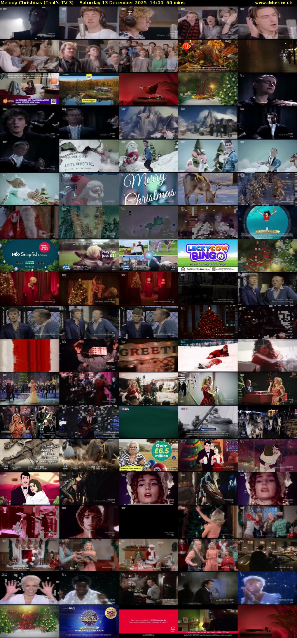 Melody Christmas (That's TV 3) Saturday 13 December 2025 14:00 - 15:00