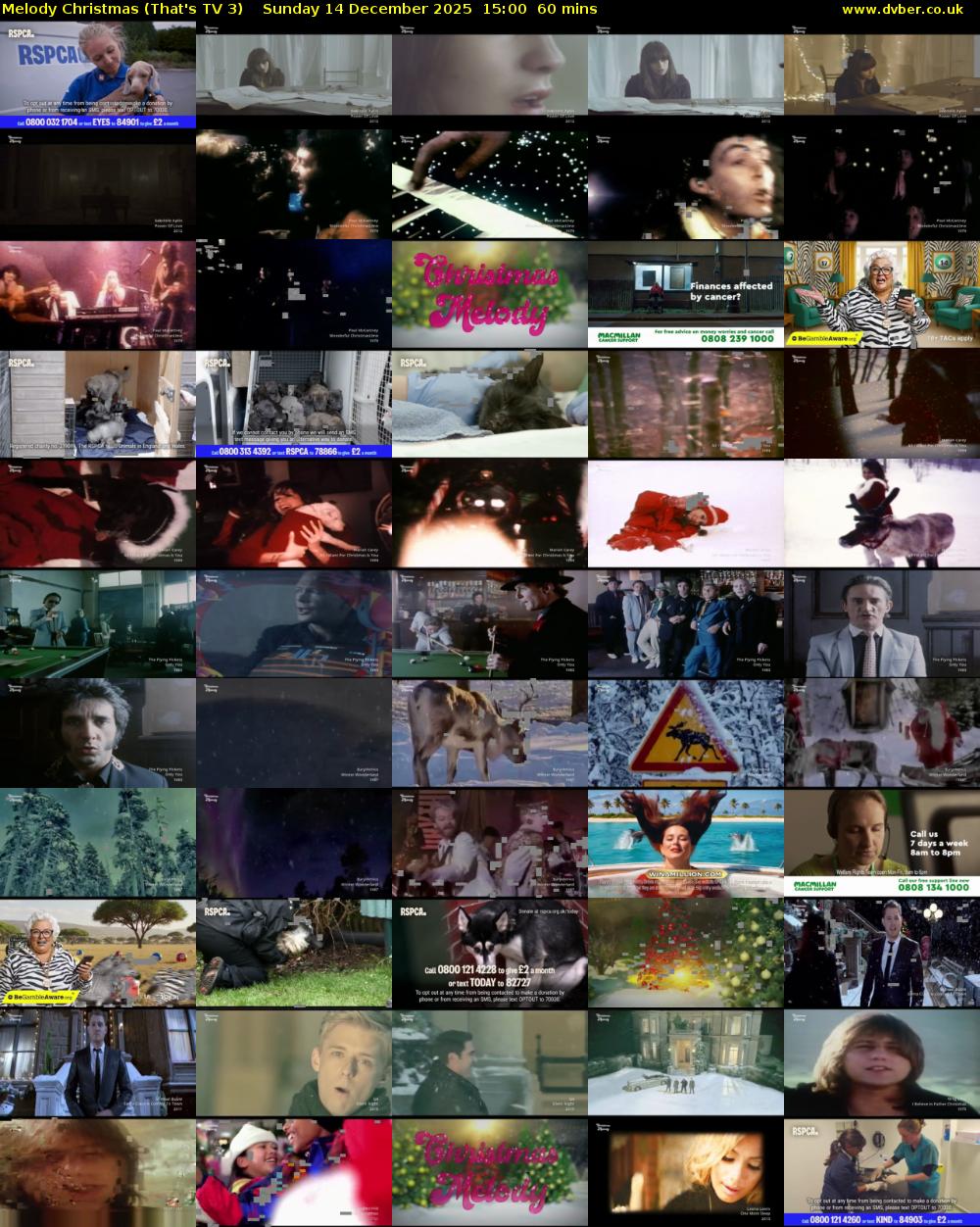 Melody Christmas (That's TV 3) Sunday 14 December 2025 15:00 - 16:00