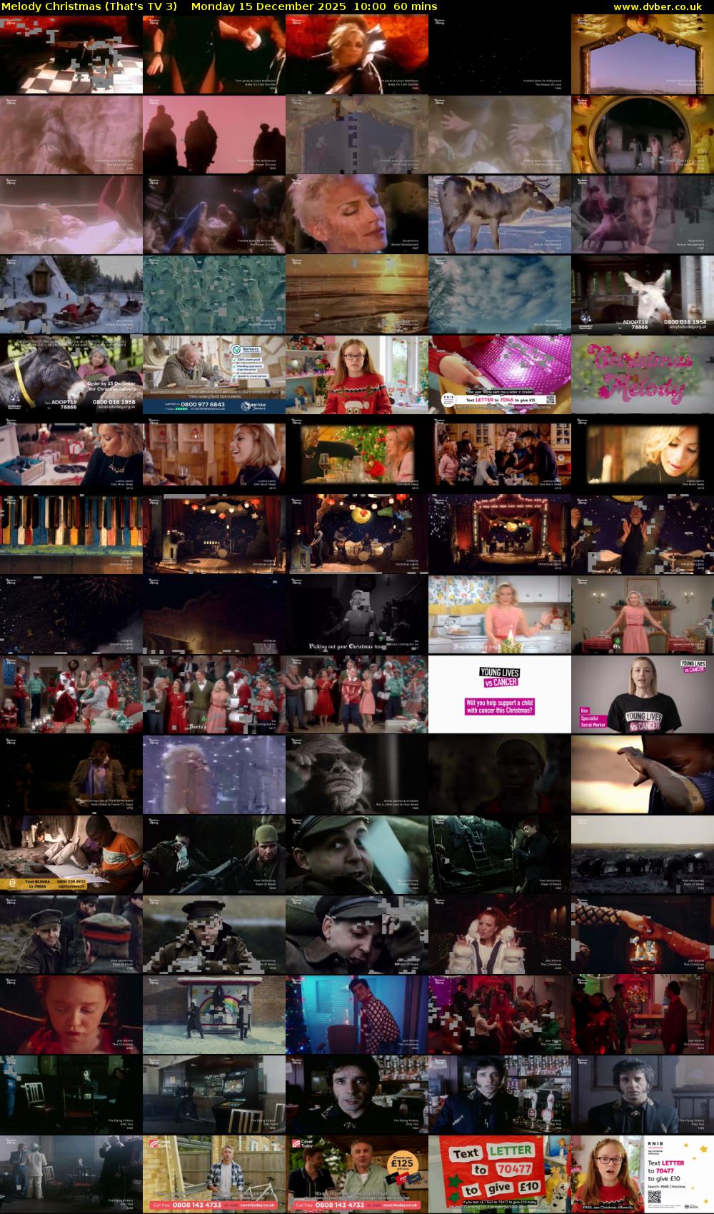 Melody Christmas (That's TV 3) Monday 15 December 2025 10:00 - 11:00