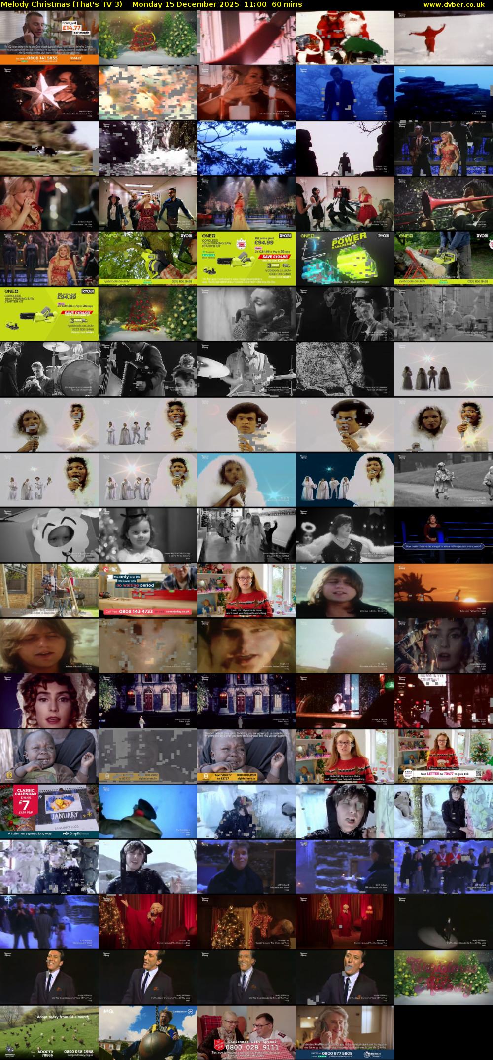 Melody Christmas (That's TV 3) Monday 15 December 2025 11:00 - 12:00