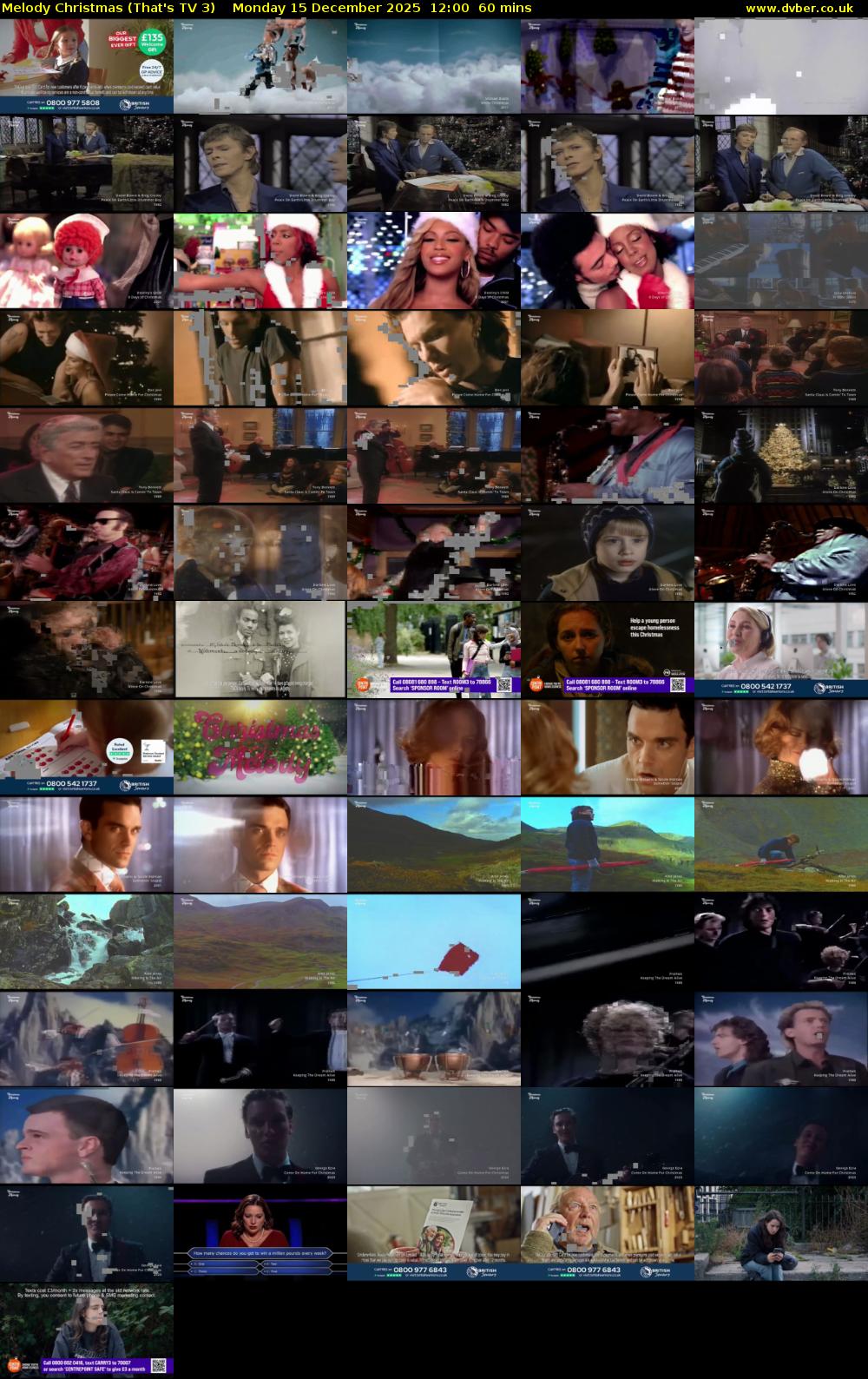 Melody Christmas (That's TV 3) Monday 15 December 2025 12:00 - 13:00