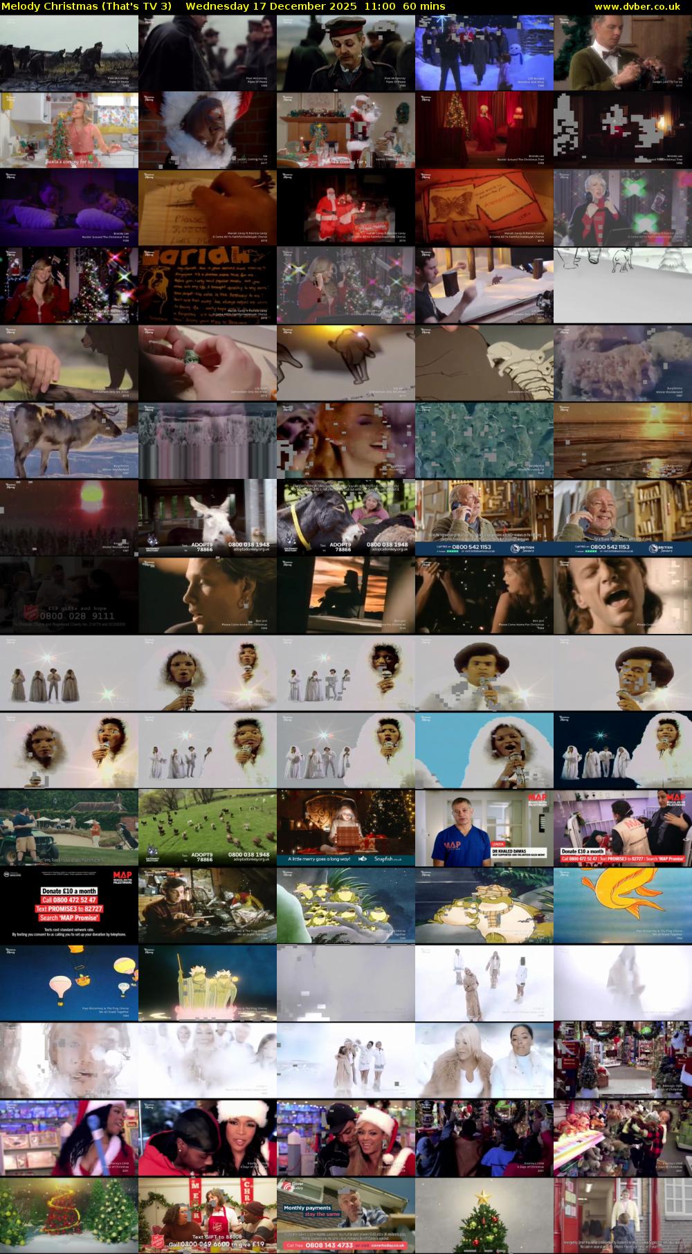 Melody Christmas (That's TV 3) Wednesday 17 December 2025 11:00 - 12:00