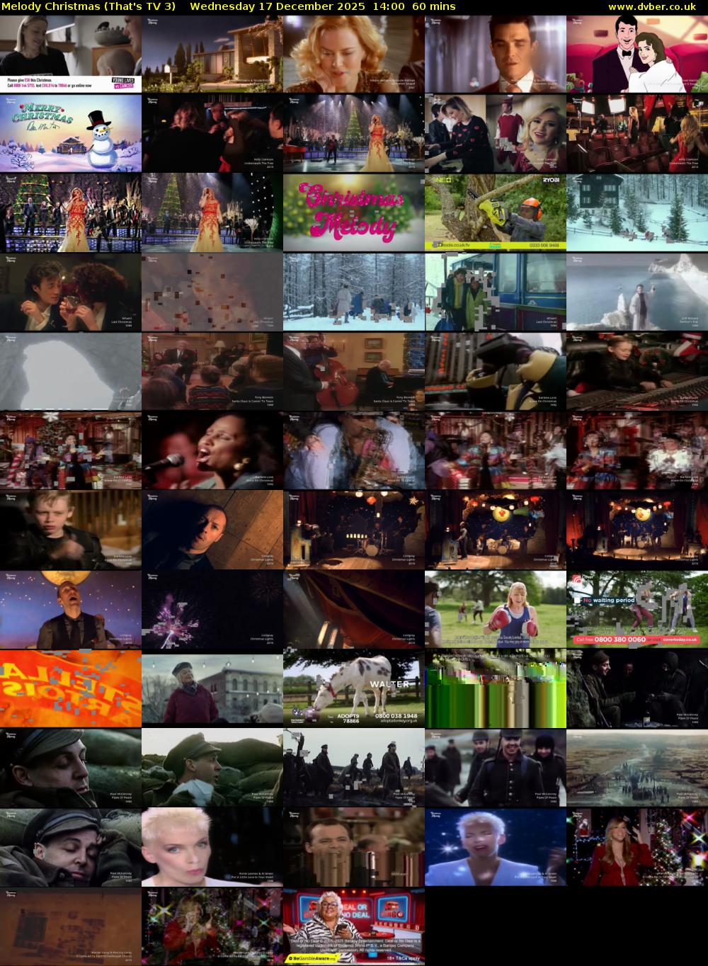 Melody Christmas (That's TV 3) Wednesday 17 December 2025 14:00 - 15:00