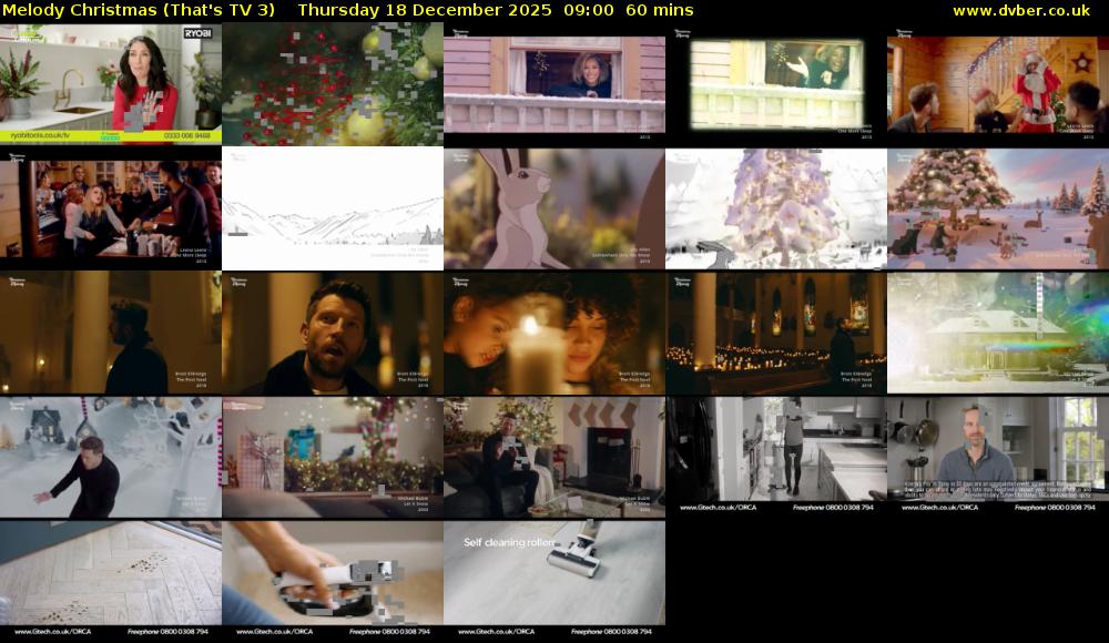 Melody Christmas (That's TV 3) Thursday 18 December 2025 09:00 - 10:00