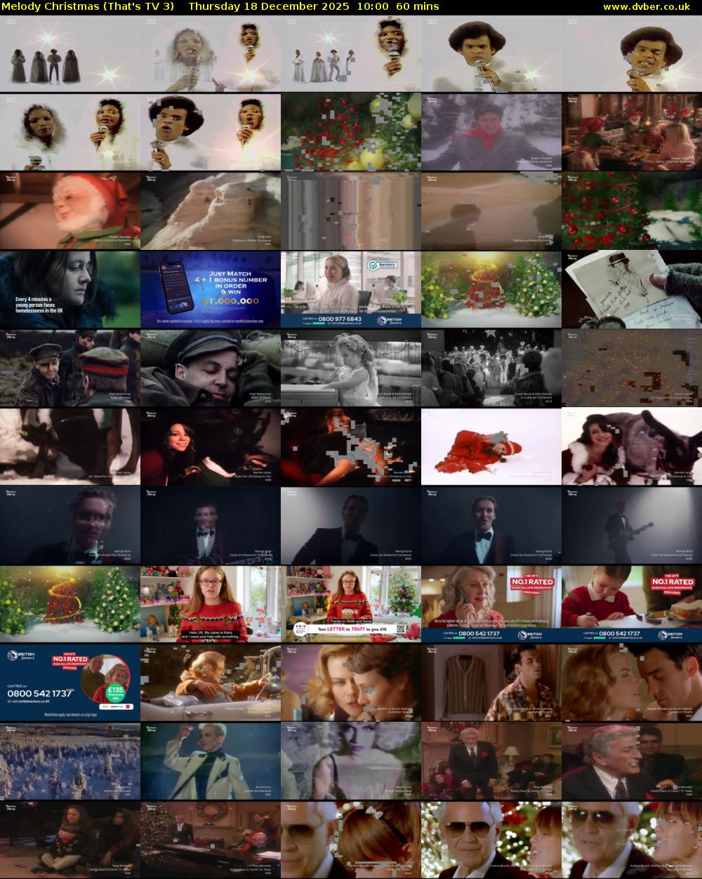 Melody Christmas (That's TV 3) Thursday 18 December 2025 10:00 - 11:00