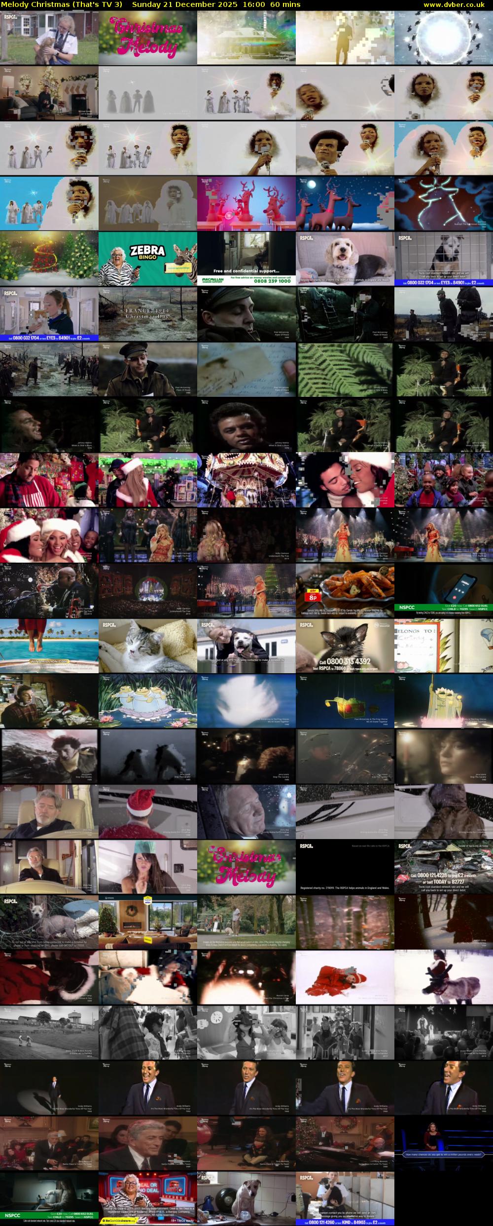 Melody Christmas (That's TV 3) Sunday 21 December 2025 16:00 - 17:00