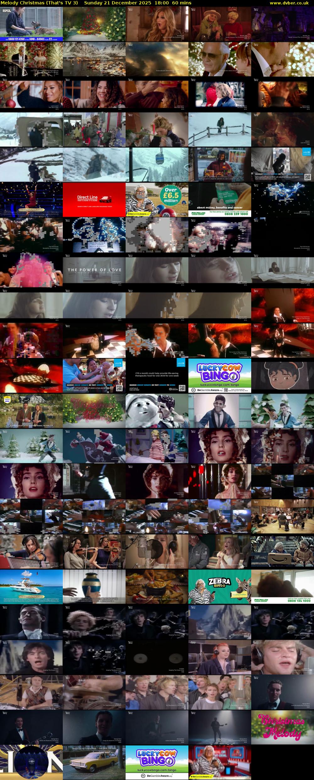 Melody Christmas (That's TV 3) Sunday 21 December 2025 18:00 - 19:00