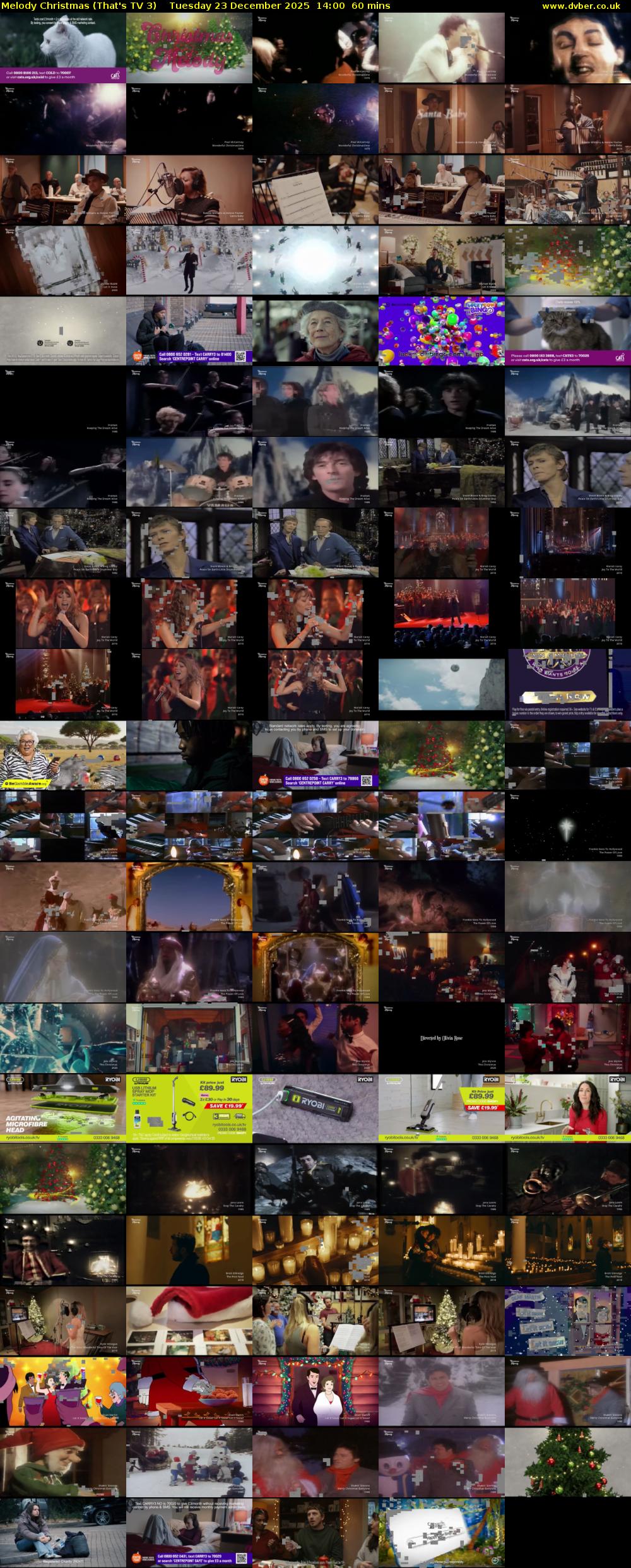 Melody Christmas (That's TV 3) Tuesday 23 December 2025 14:00 - 15:00