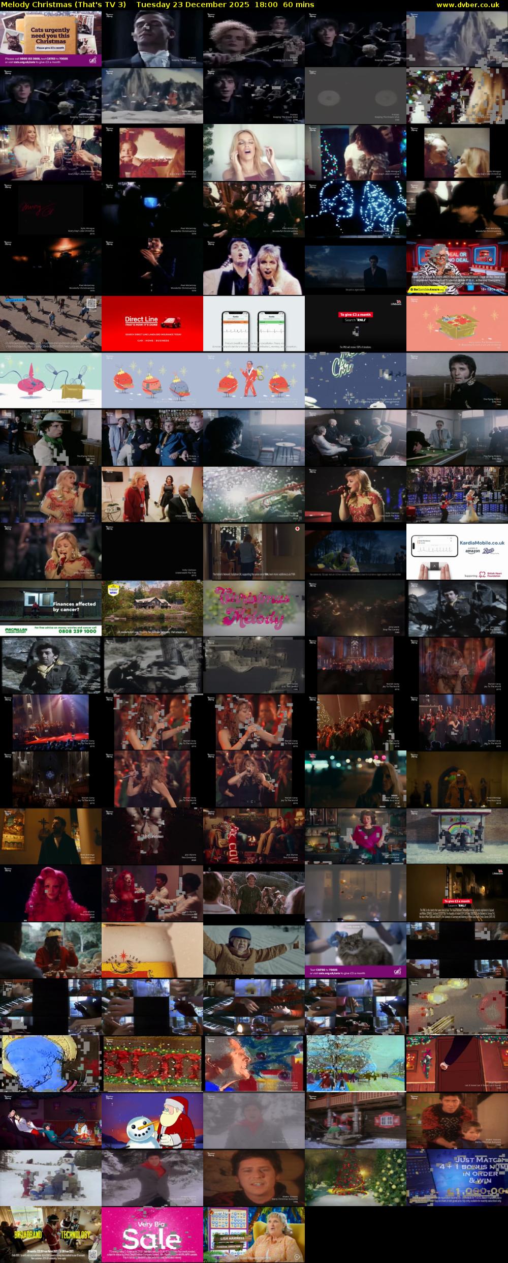 Melody Christmas (That's TV 3) Tuesday 23 December 2025 18:00 - 19:00