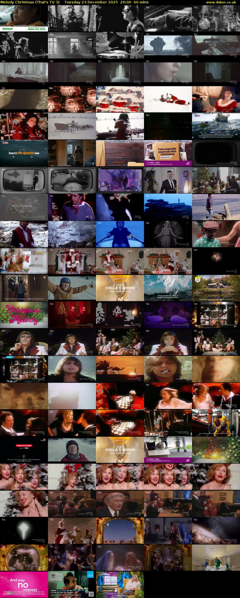 Melody Christmas (That's TV 3) Tuesday 23 December 2025 20:00 - 21:00