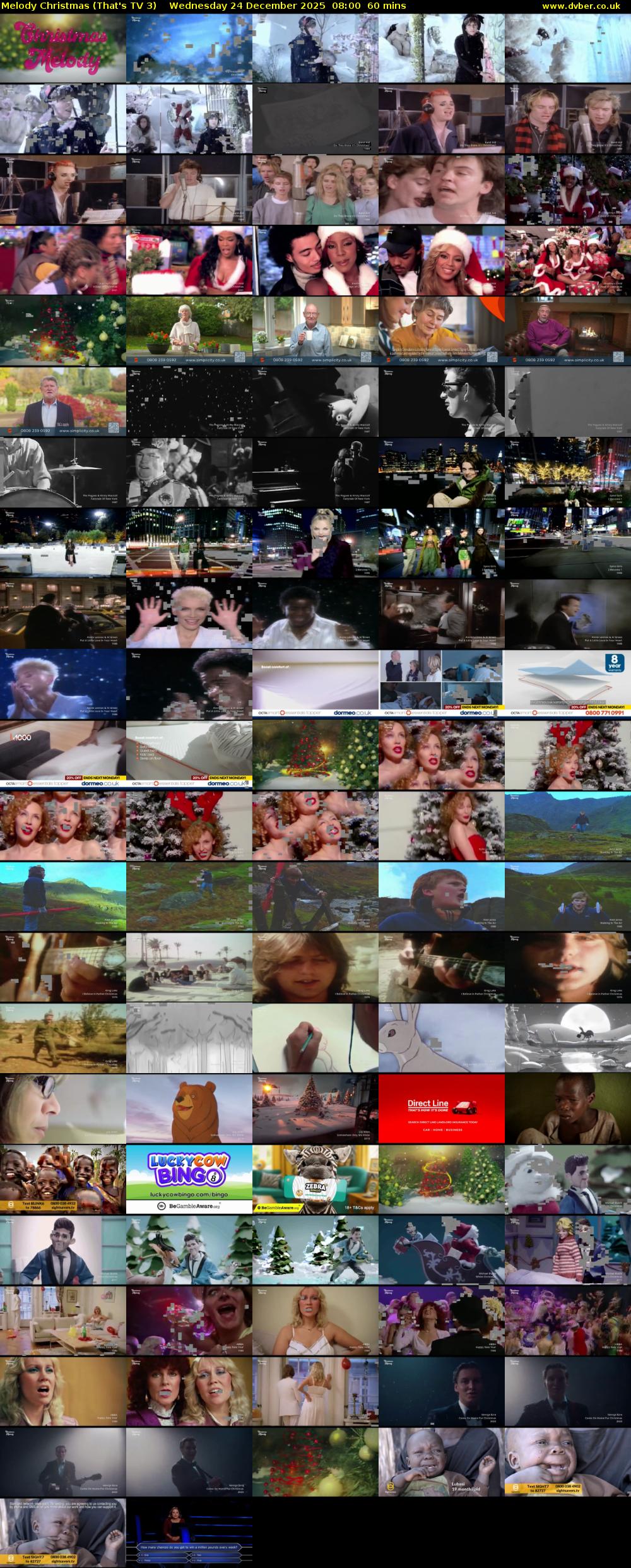 Melody Christmas (That's TV 3) Wednesday 24 December 2025 08:00 - 09:00