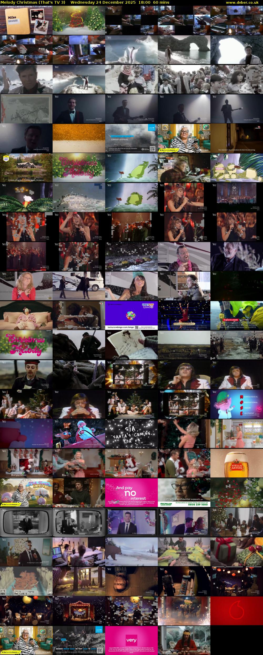 Melody Christmas (That's TV 3) Wednesday 24 December 2025 18:00 - 19:00