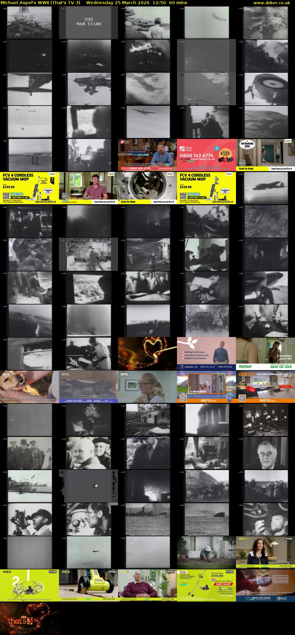 Michael Aspel's WWII (That's TV 3) Wednesday 25 March 2026 12:50 - 13:50