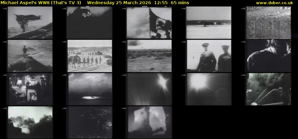 Michael Aspel's WWII (That's TV 3) Wednesday 25 March 2026 12:55 - 14:00