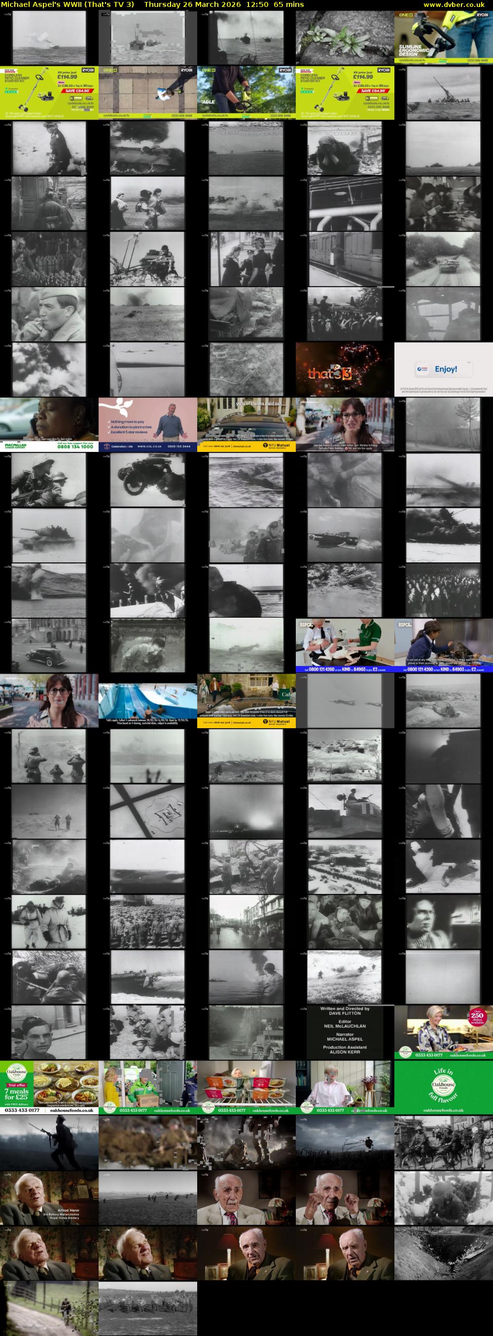 Michael Aspel's WWII (That's TV 3) Thursday 26 March 2026 12:50 - 13:55