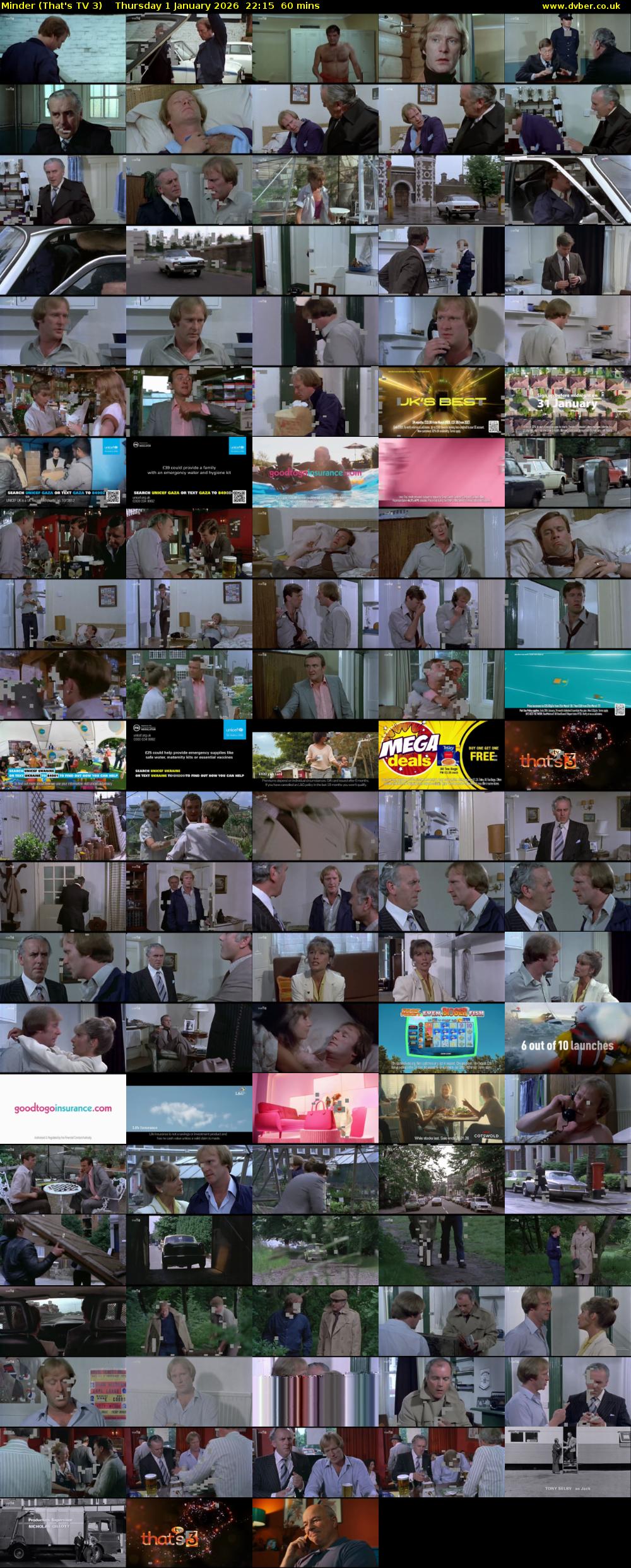 Minder (That's TV 3) Thursday 1 January 2026 22:15 - 23:15