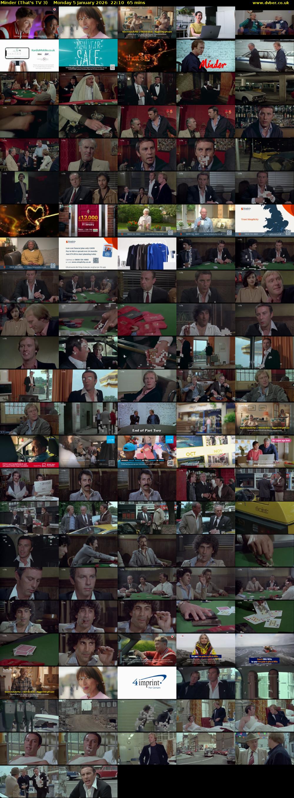 Minder (That's TV 3) Monday 5 January 2026 22:10 - 23:15