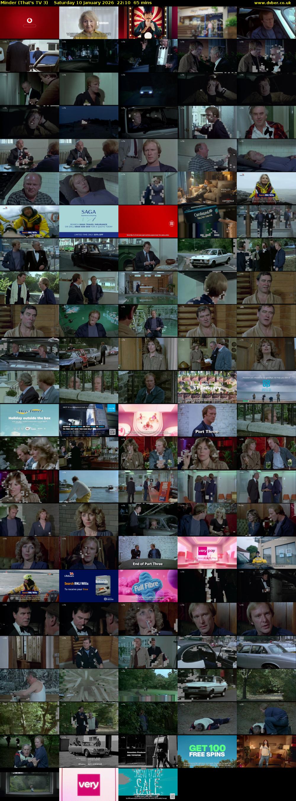 Minder (That's TV 3) Saturday 10 January 2026 22:10 - 23:15