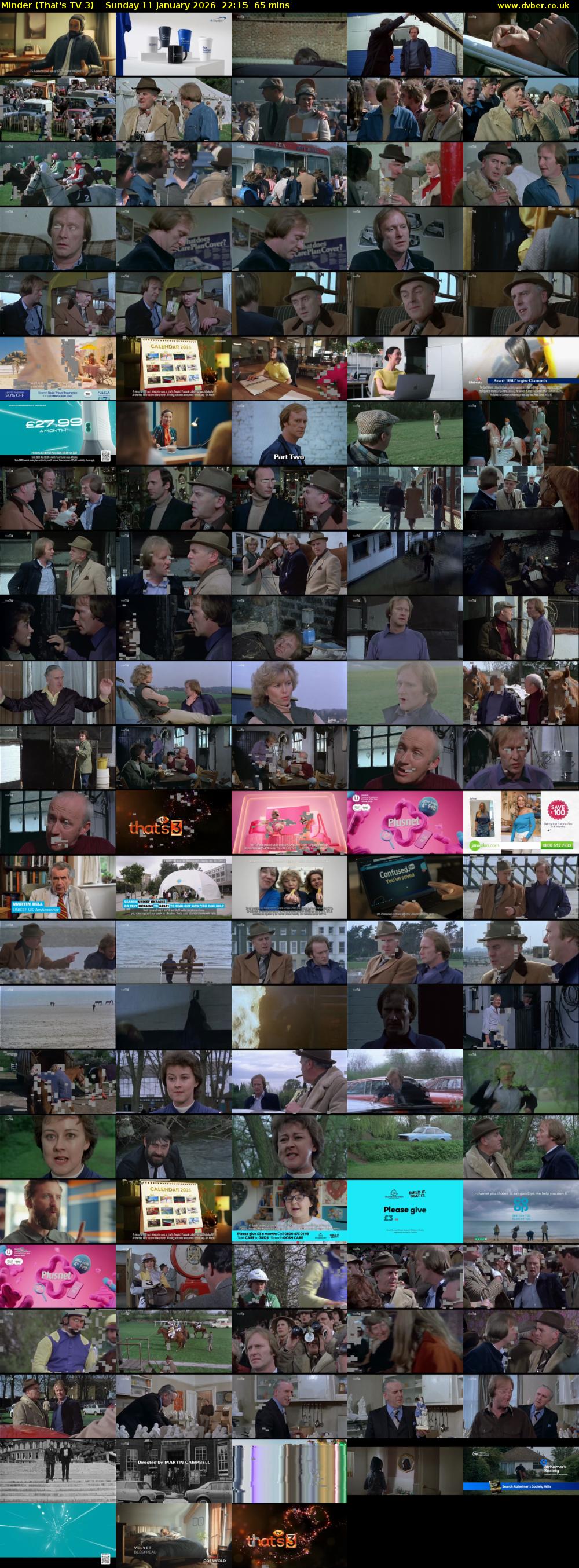 Minder (That's TV 3) Sunday 11 January 2026 22:15 - 23:20