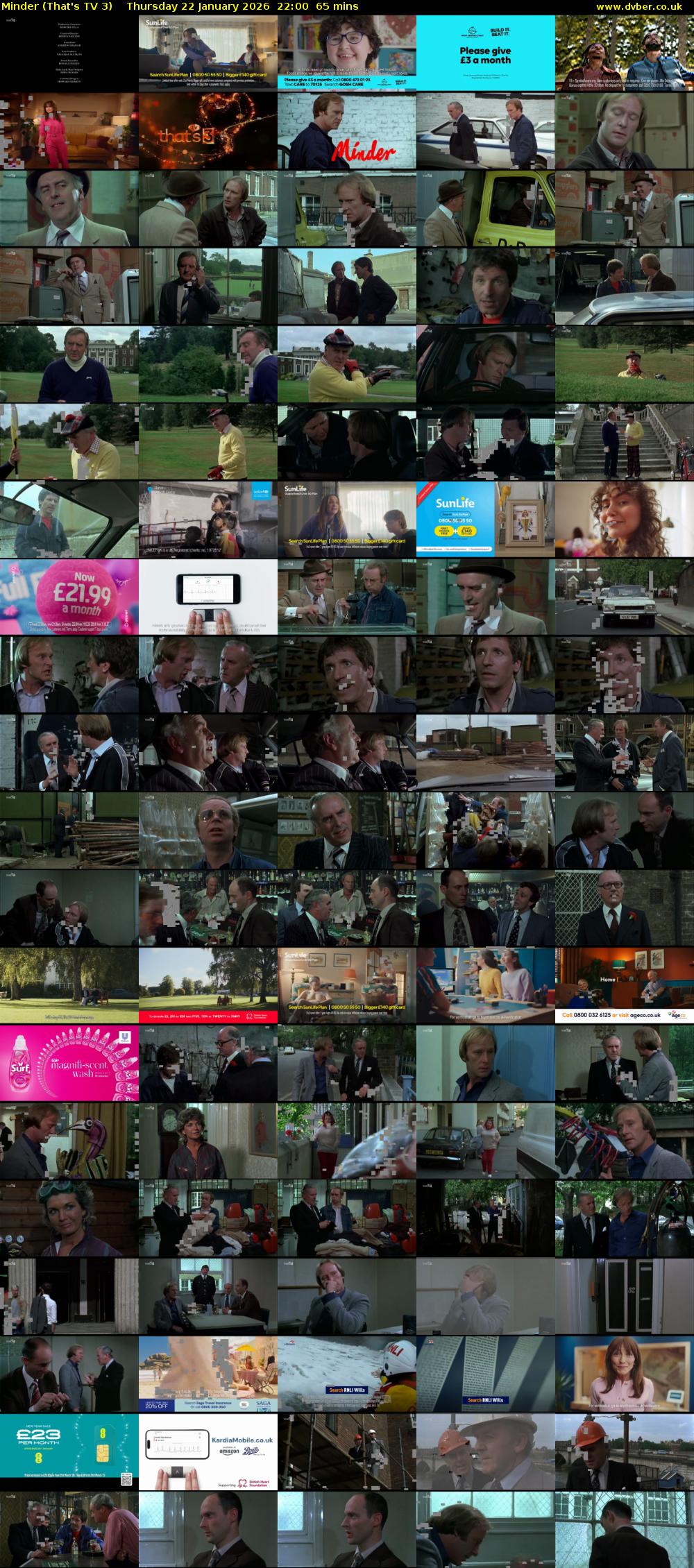 Minder (That's TV 3) Thursday 22 January 2026 22:00 - 23:05