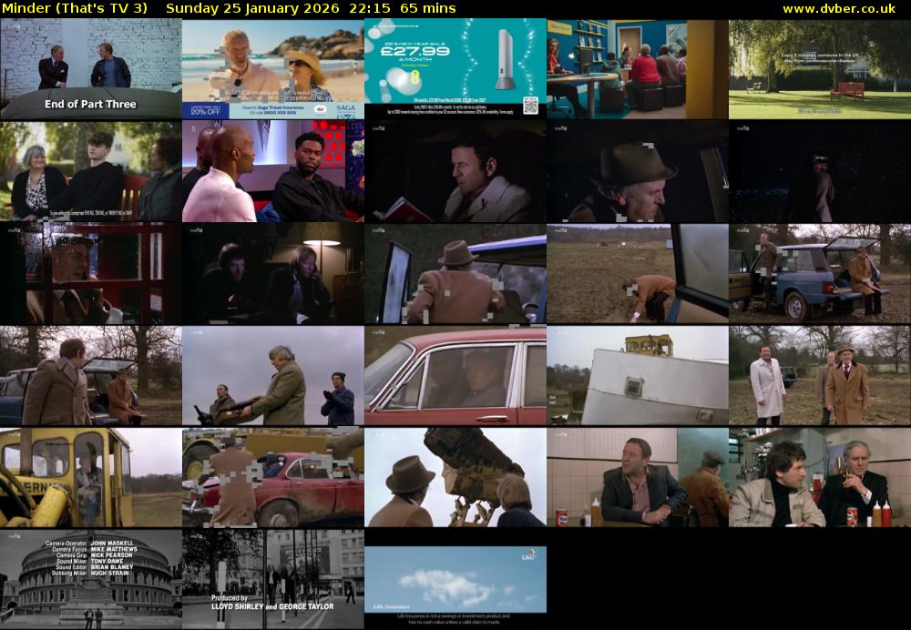 Minder (That's TV 3) Sunday 25 January 2026 22:15 - 23:20