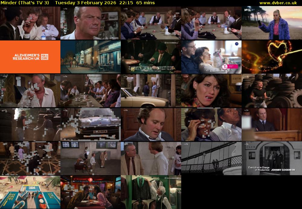 Minder (That's TV 3) Tuesday 3 February 2026 22:15 - 23:20