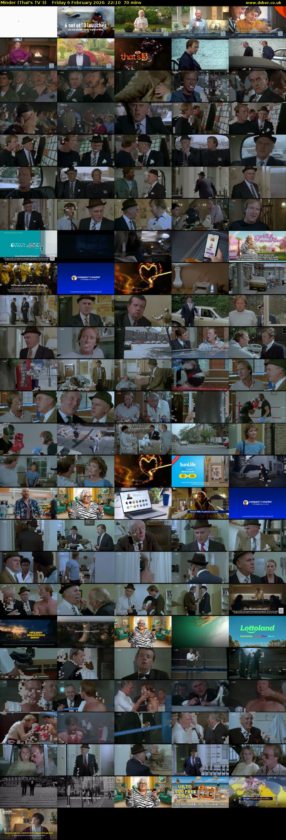 Minder (That's TV 3) Friday 6 February 2026 22:10 - 23:20